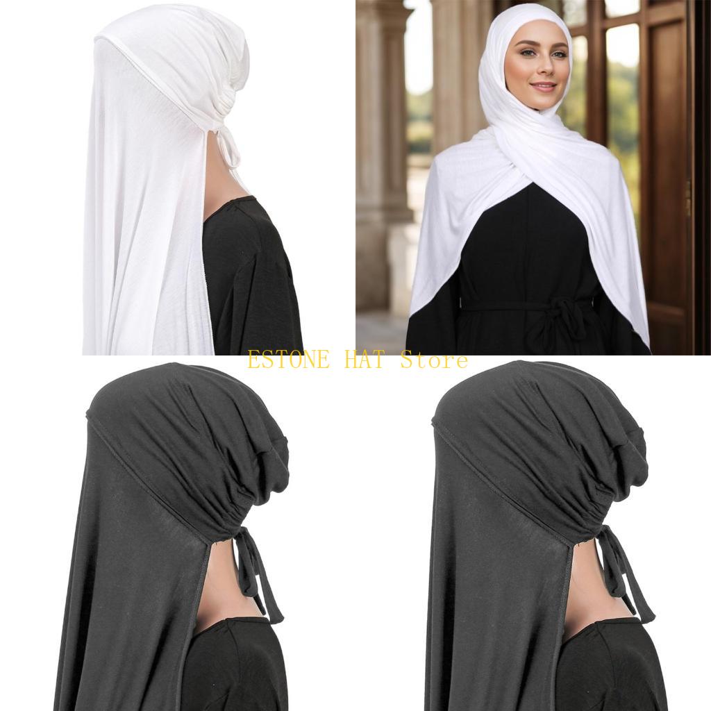 Women Formal Wear Hijab - Foulard avvolgente con scialle Hijab in