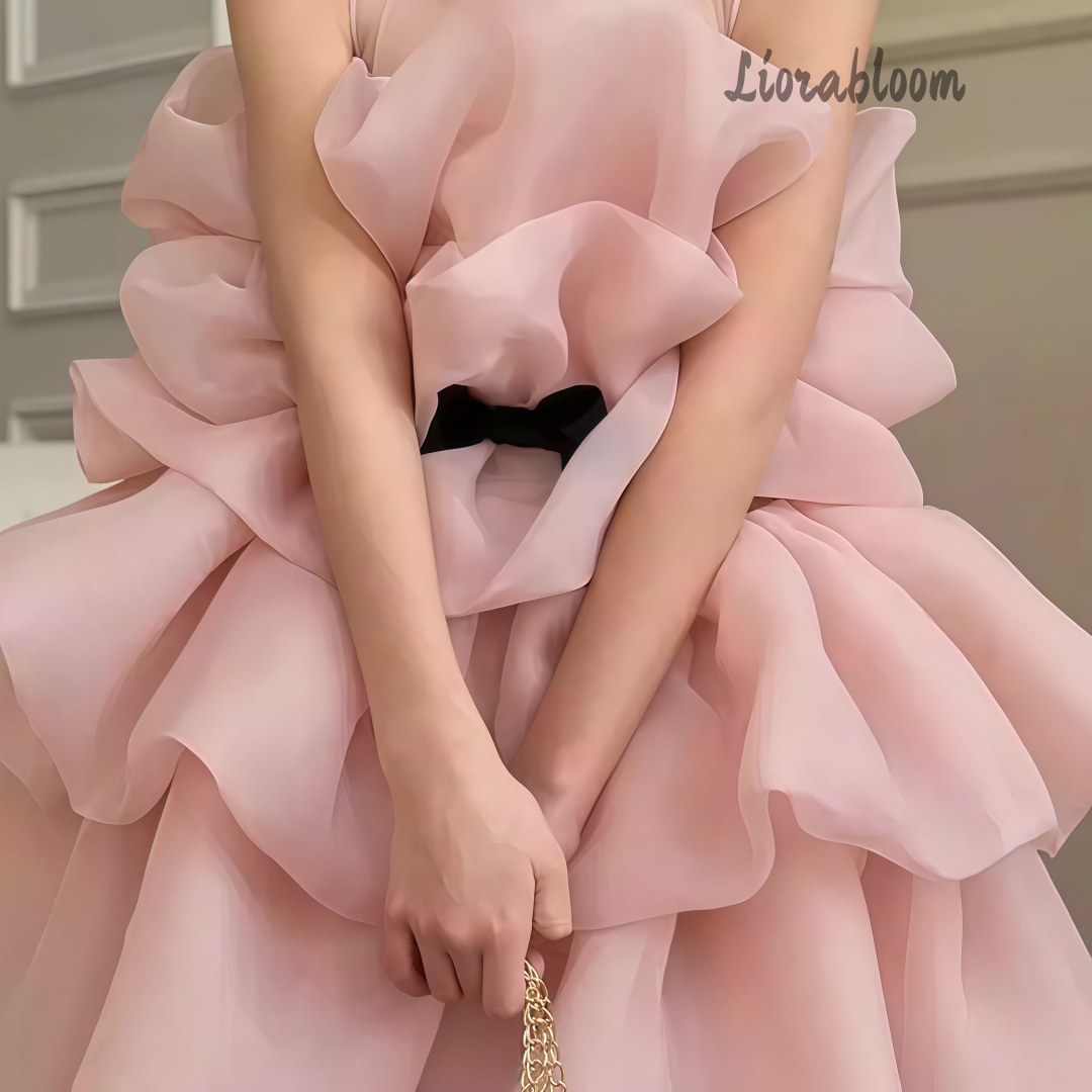 Women'S Formal Wear For Girls - Abito da Cerimonia Multicolore a Strati
