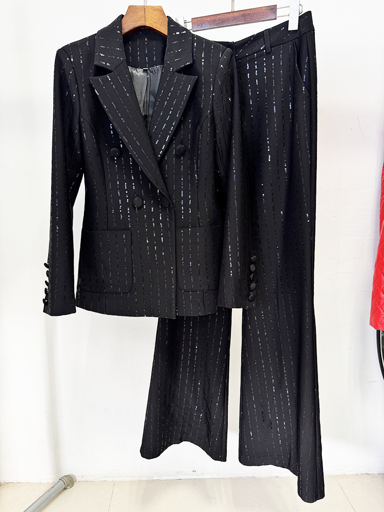 Women'S Formal Wear With Pants - Completo tailleur formale nero da donna