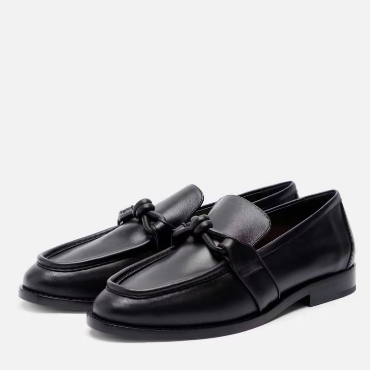 Women Formal Wear With Shoes - Mocassini da Donna in Pelle con