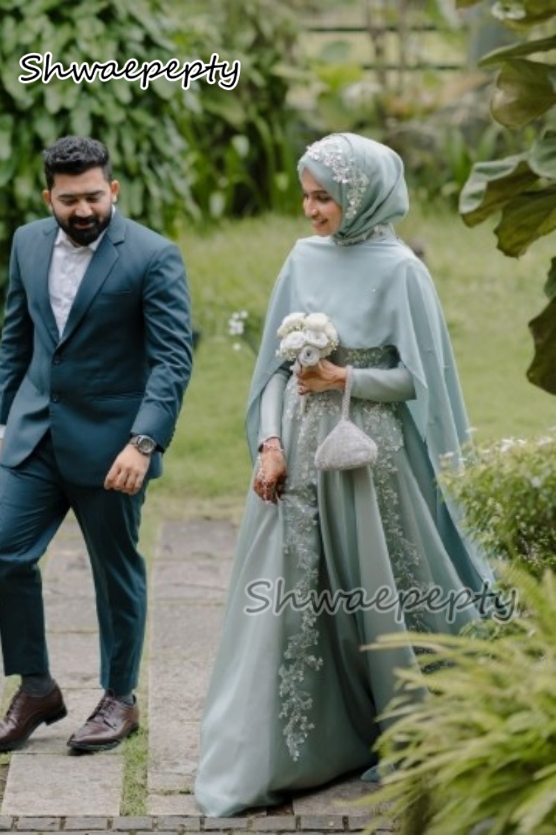 Elegante abito da sera musulma - Women Formal Wear Hijab recensione e prezzo