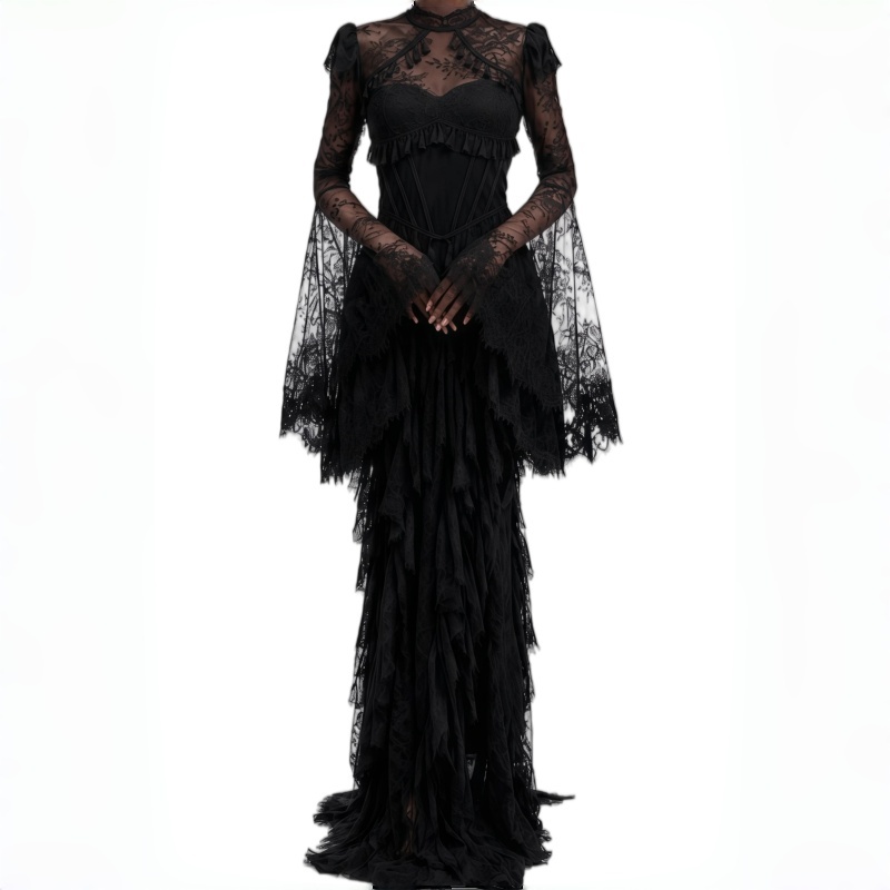 Abito da sera formale a sirena - Women'S Gothic Formal Wear recensione e prezzo